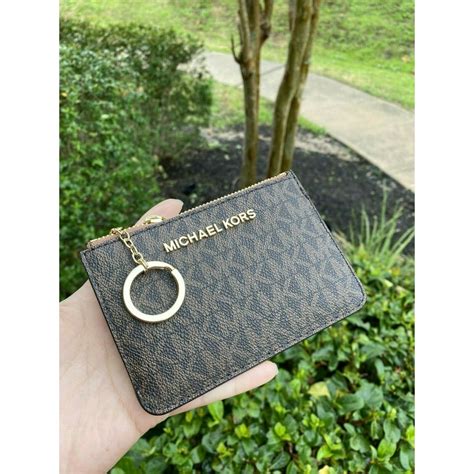 pocket wallets michael kors key chain|Michael Kors coin purse wallet.